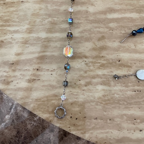 Set of four beautiful SS and Crystal Bracelets EUC 8-8 1/2 in. Long - Picture 4 of 10